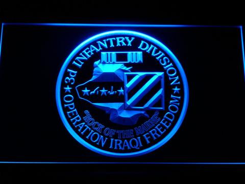 US Army 3rd Infantry Division Operation Iraqi Freedom LED Sign